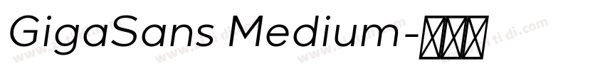 GigaSans Medium字体转换